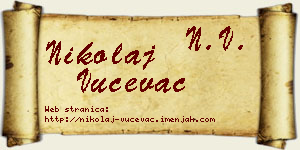 Nikolaj Vučevac vizit kartica